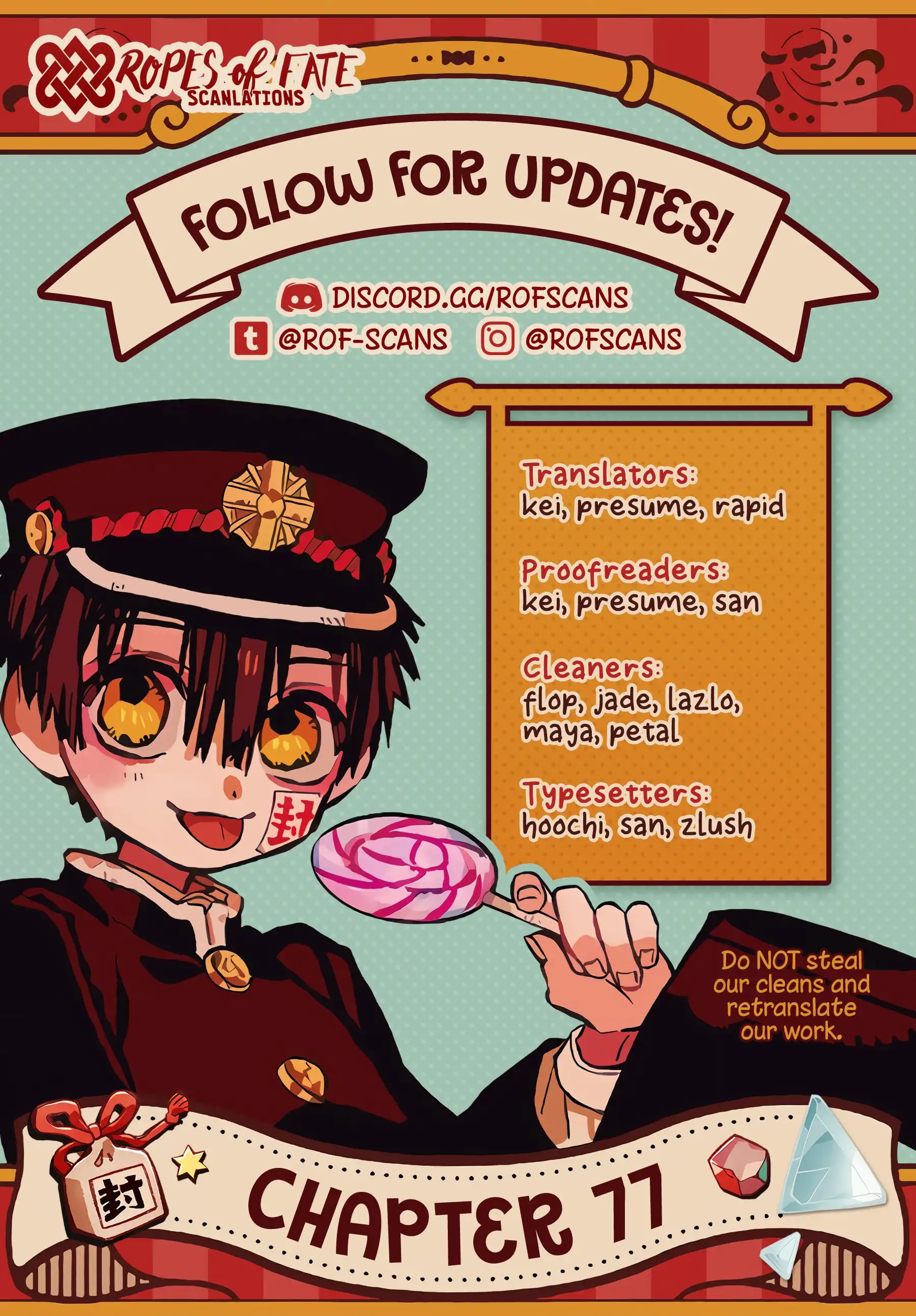 Jibaku Shounen Hanako-kun Chapter 77 1